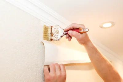 Pose de papier peint à Noth — revêtements muraux et toiles de verre